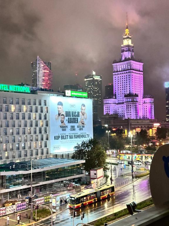 Udsigt til Warszawa eller udsigt til byen taget fra lejligheden