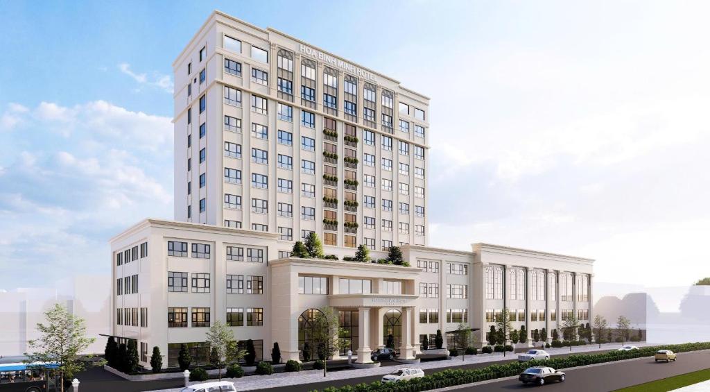a rendering of a large white building at Le Blanc Heritage Hotel in Yen Bai