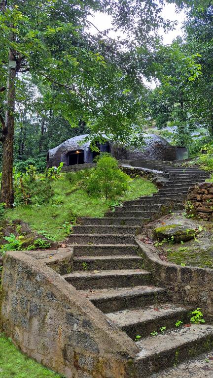 Zahrada ubytování Mamalakandam Rock Cave at Diya Homestay