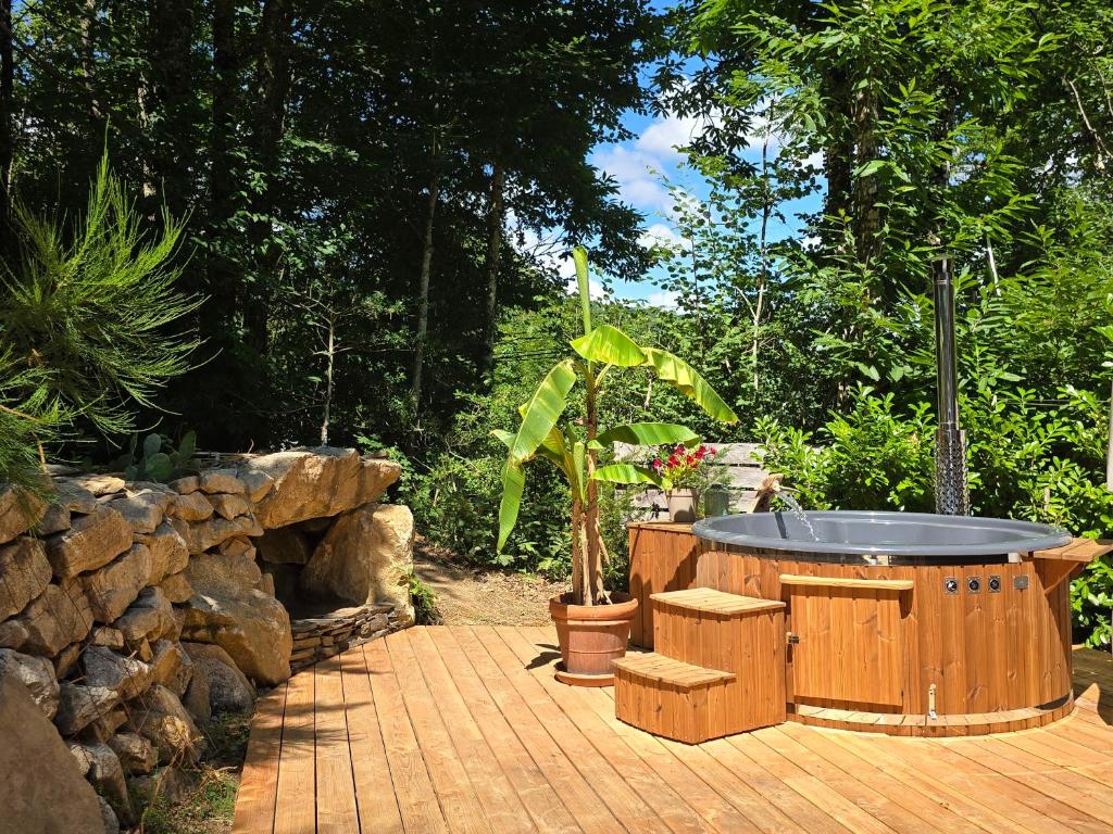 Vườn quanh Chalet Lac de la Raviège la Laurinette SPA