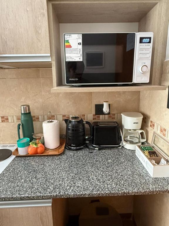 Kuchyň nebo kuchyňský kout v ubytování Betel Alojamiento