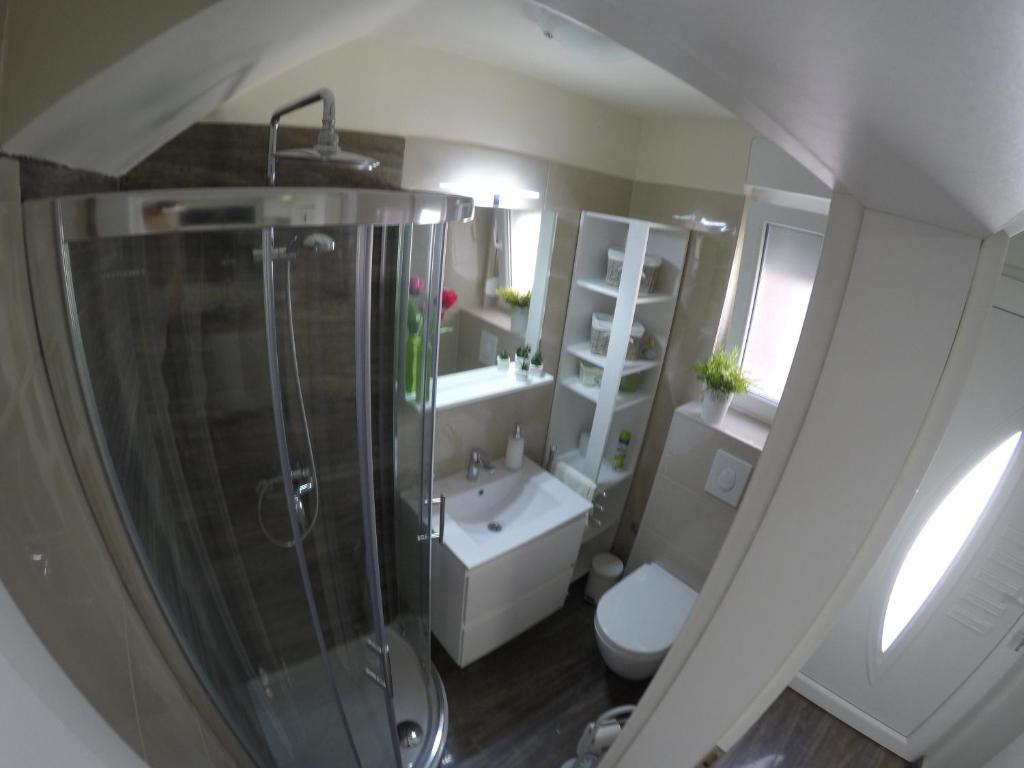 Kúpeľňa v ubytovaní Apartment Ana Arbanasi