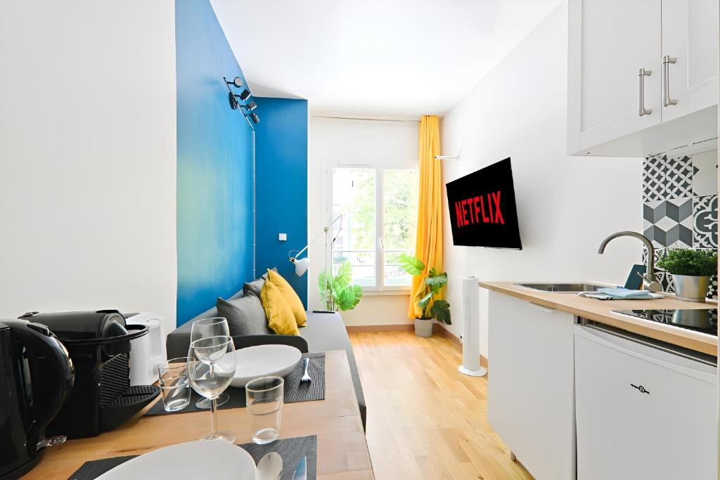 Tour Eiffel 10 Luxurious Apartment Studio-2P Free Netflix
