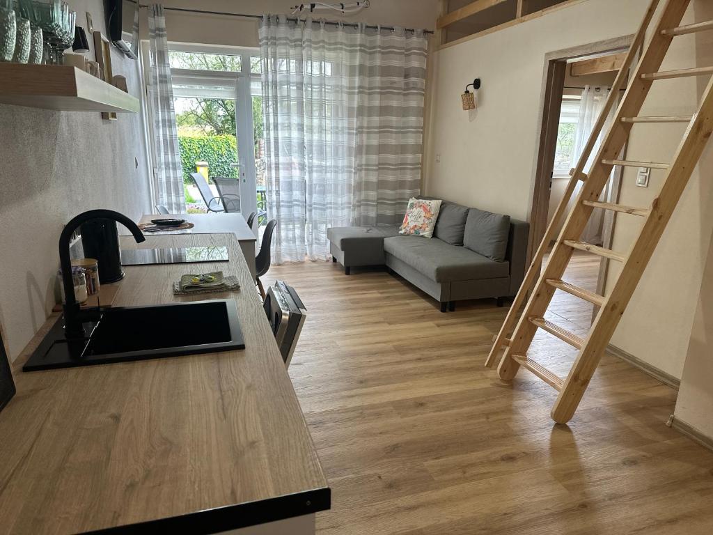 Χώρος καθιστικού στο Wiejski Raj- Apartamenty