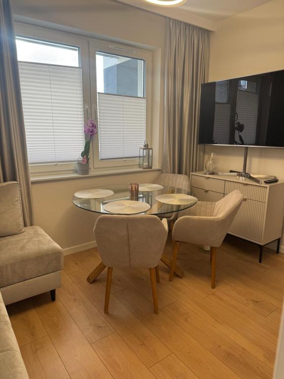 Χώρος καθιστικού στο Apartament Puck Holliday