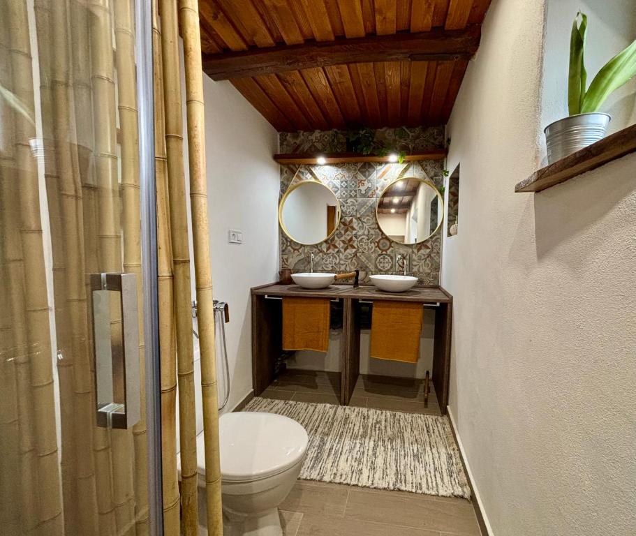 Koupelna v ubytování Roots & Nest Cottage Liptov