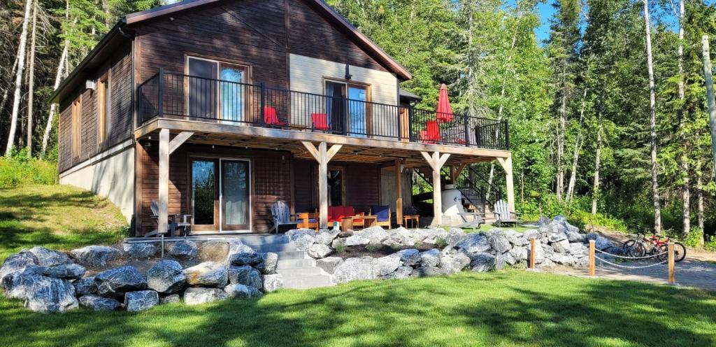 Bygningen som chaletet ligger i