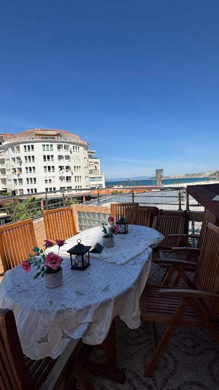 Panoramic Sea View on Malabata Beach, Huge Terrace, Two Bedrooms, Wifi ...