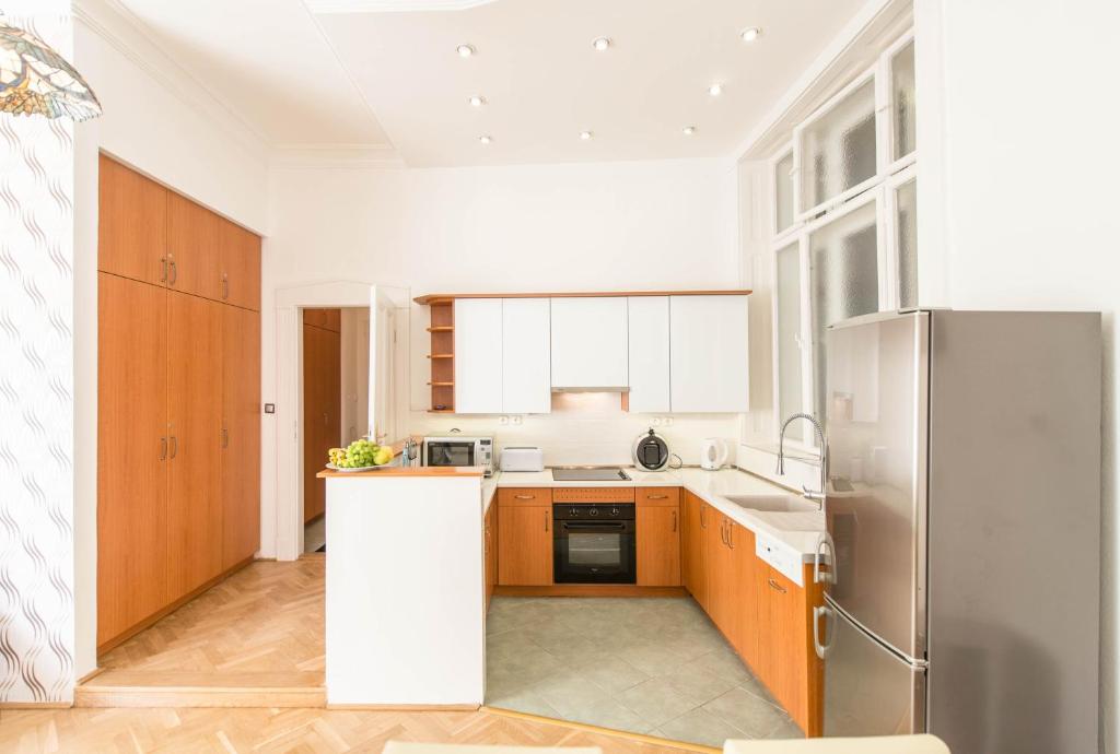 Kuchyňa alebo kuchynka v ubytovaní Spirit Nádor Ter Apartment