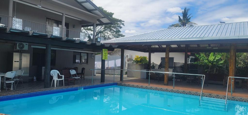 Bazén v ubytování Blue ocean nebo v jeho okolí