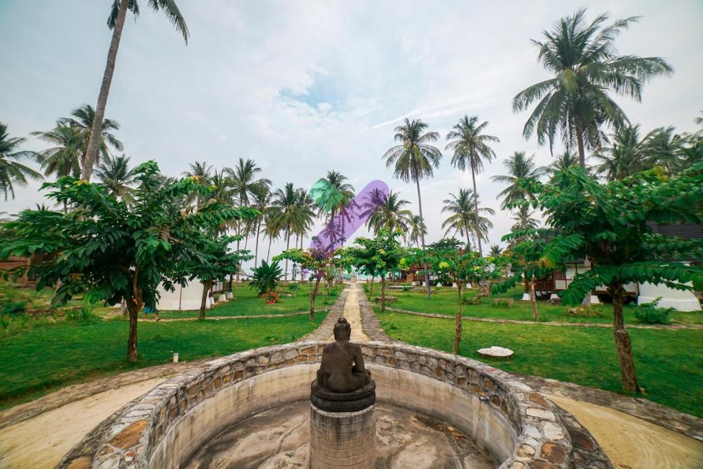 Zahrada ubytování Arys Lagoon Bungalow & Hotel