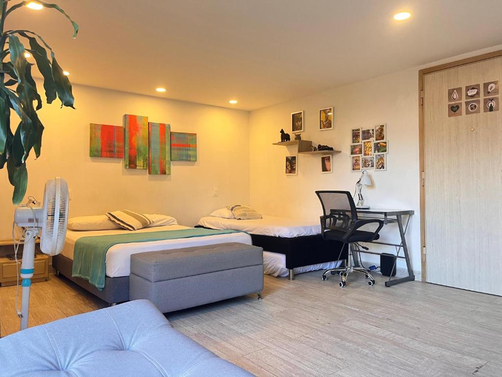 Posezení v ubytování ApartaSuite Poblado 809