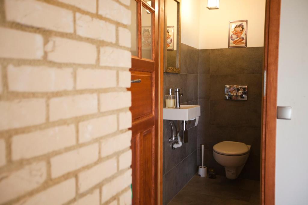 Kúpeľňa v ubytovaní Kamionka House - Dom z Bala