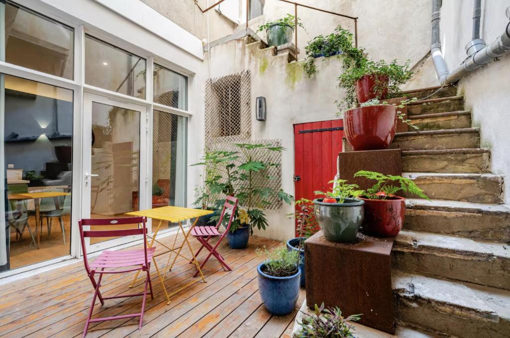 Балкон или терраса в Appartement spacieux avec grande terrasse cœur de Valence