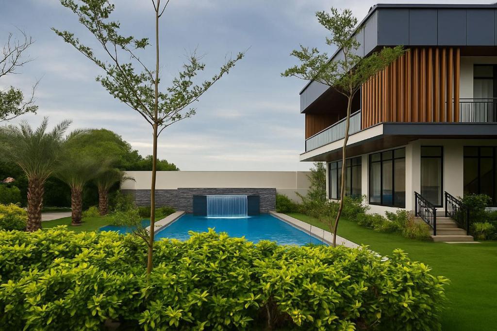 Πισίνα στο ή κοντά στο Swagatha The Beach House 2bhk sunset cottage