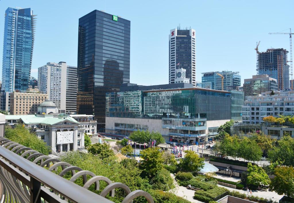 Nespecifikovaný výhled na destinaci Vancouver nebo výhled na město při pohledu z hotelu