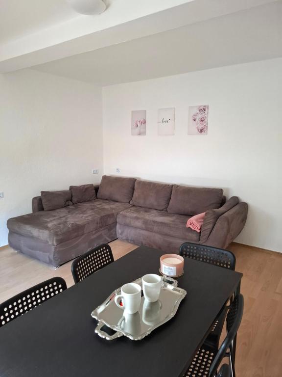 Χώρος καθιστικού στο Ferienhaus Adler