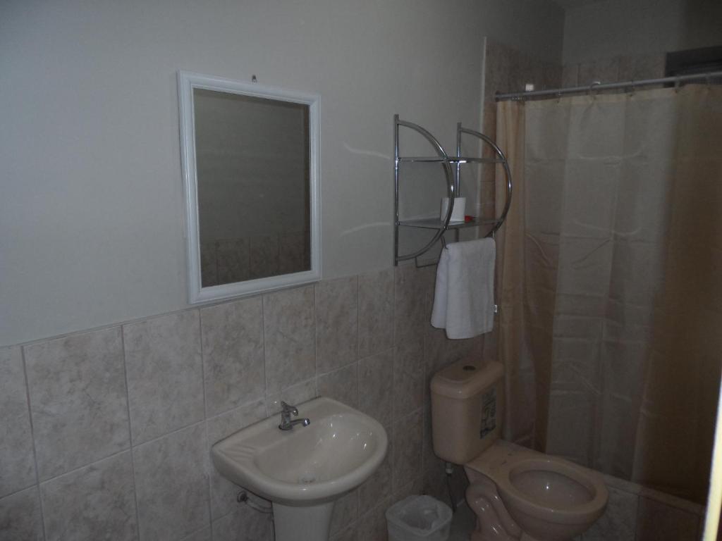 Koupelna v ubytování Antares Inn