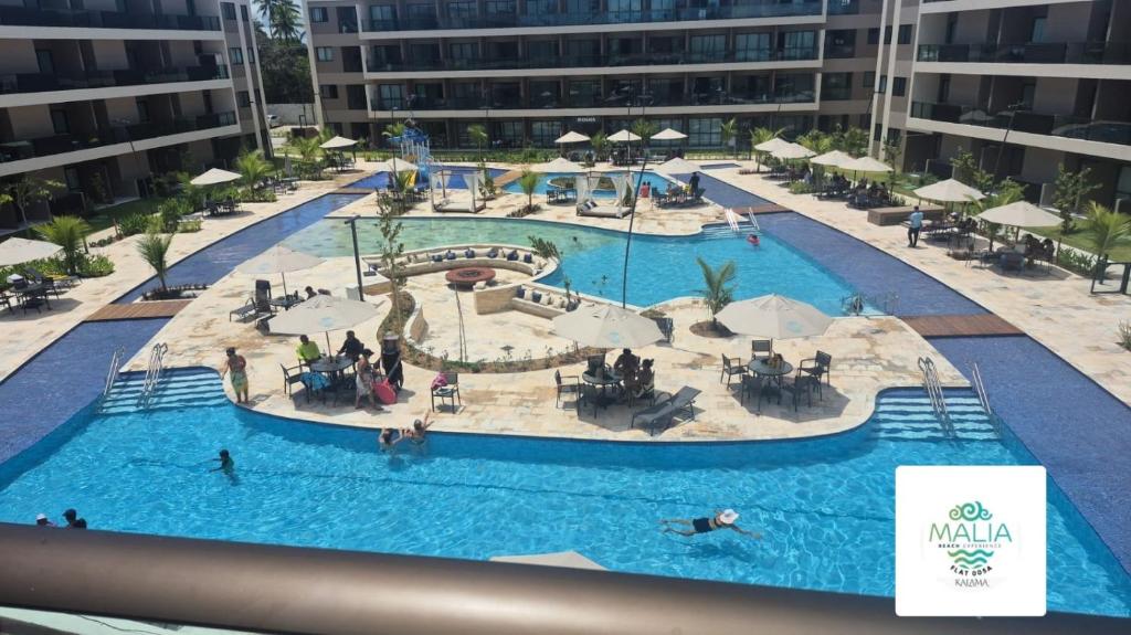 Bazén v ubytování Flat Malia Beach 005A nebo v jeho okolí