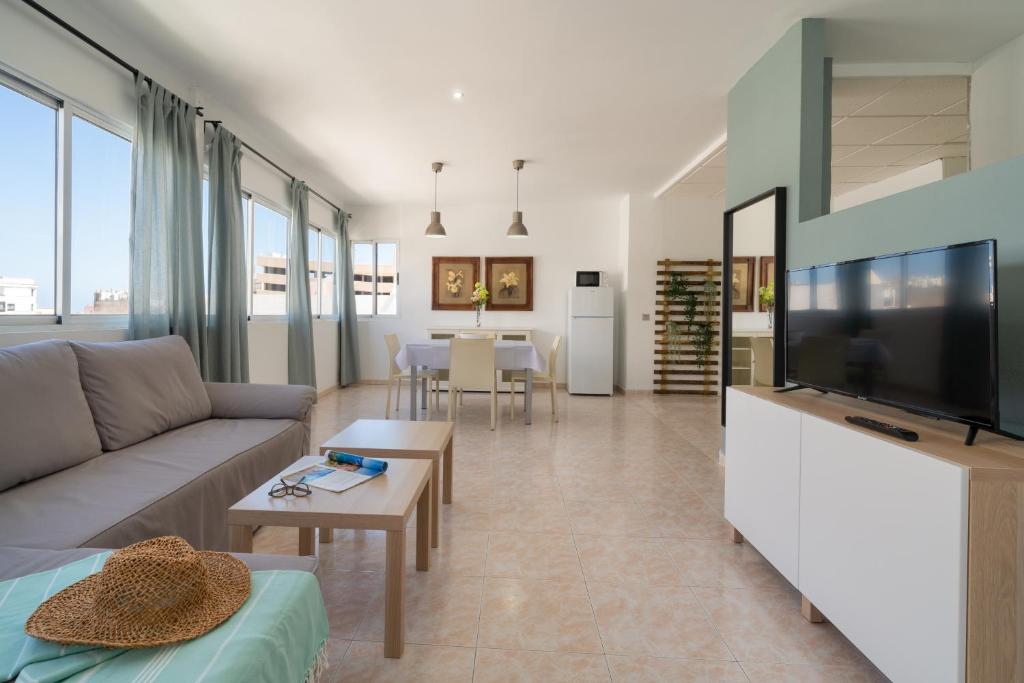 Μια τηλεόραση ή/και κέντρο ψυχαγωγίας στο Sabbia Suites Arrecifeando