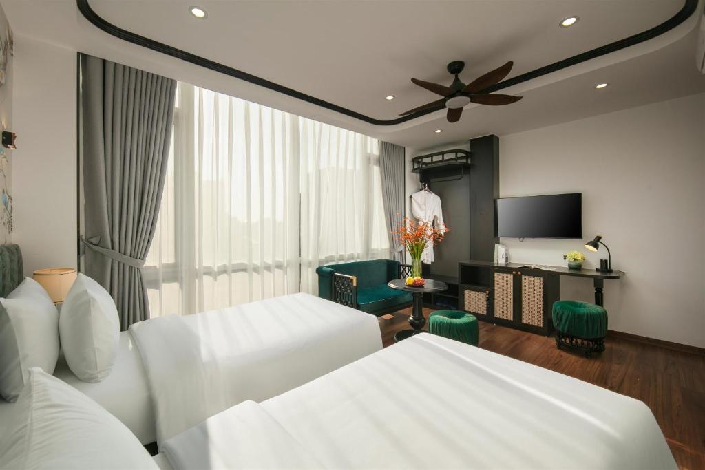Phòng 2 Giường Đơn Nhìn Ra Thành Phố