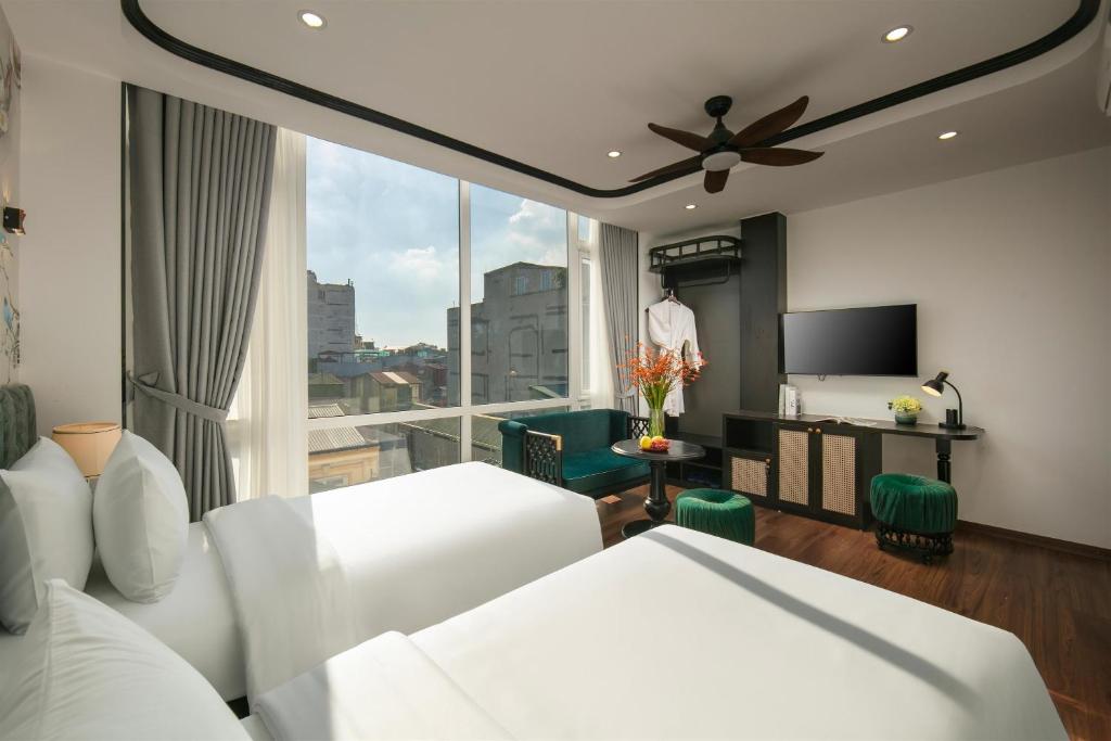 Phòng 2 Giường Đơn Nhìn Ra Thành Phố