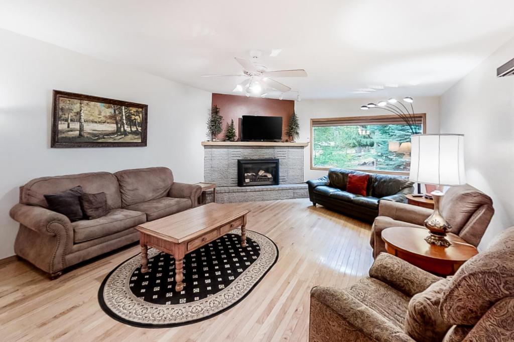 Posezení v ubytování Echo Lake Upper