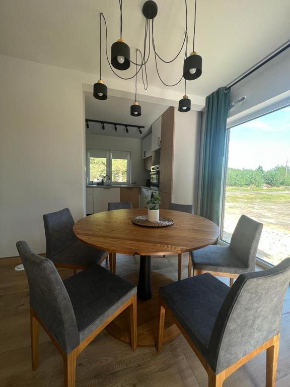 Χώρος καθιστικού στο Apartamenty Brzozowe