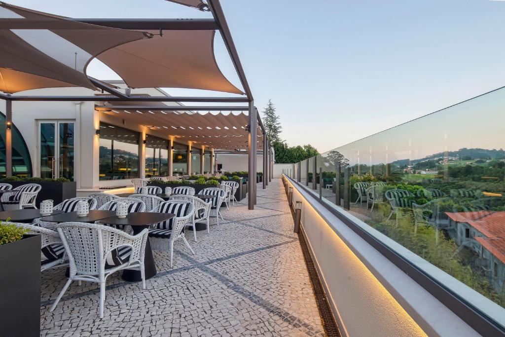 Balkón nebo terasa v ubytování Cidnay Santo Tirso - Charming Hotel & Executive Center
