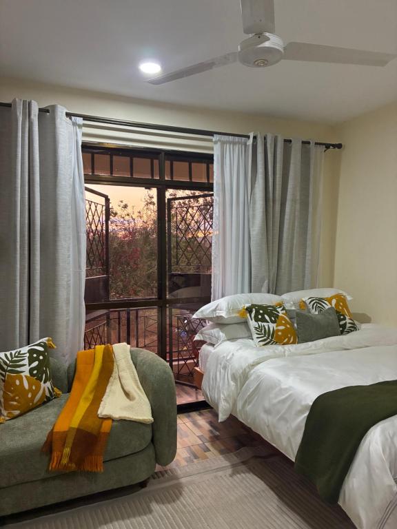 Ένα ή περισσότερα κρεβάτια σε δωμάτιο στο Star bnb