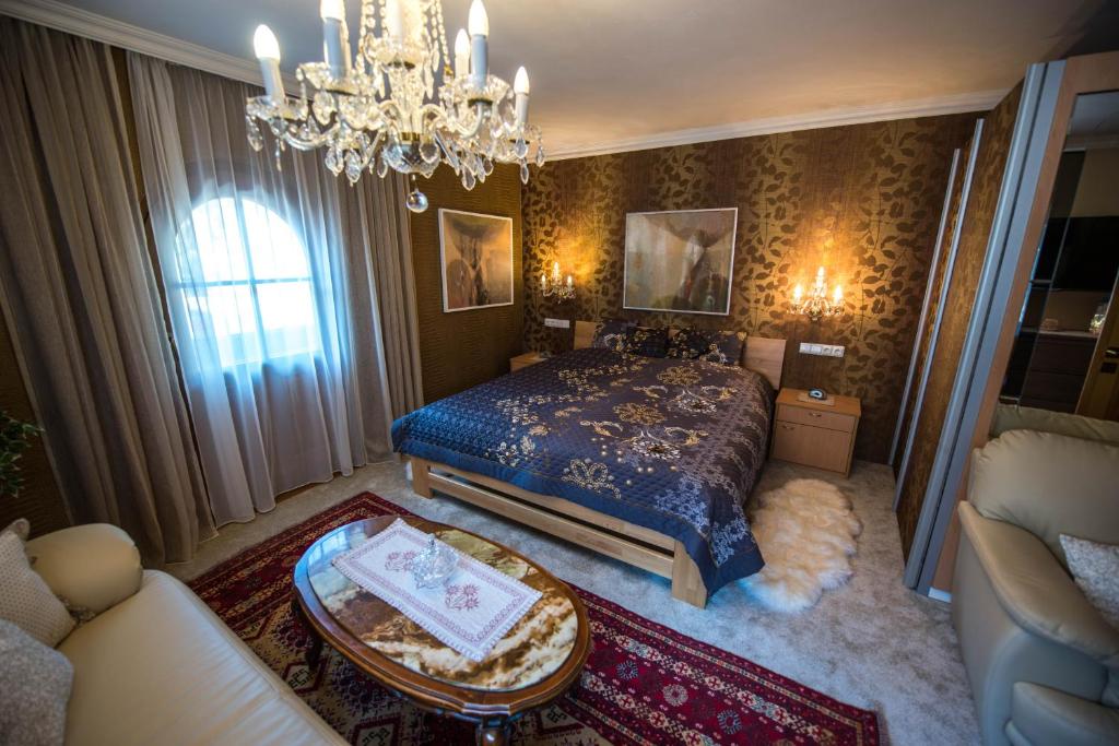 Posteľ alebo postele v izbe v ubytovaní Moroder Haus