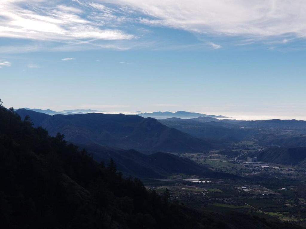 a view of a valley from a mountain range at Glamping Bell Tent Escape on Palomar Mountain in Pauma Valley