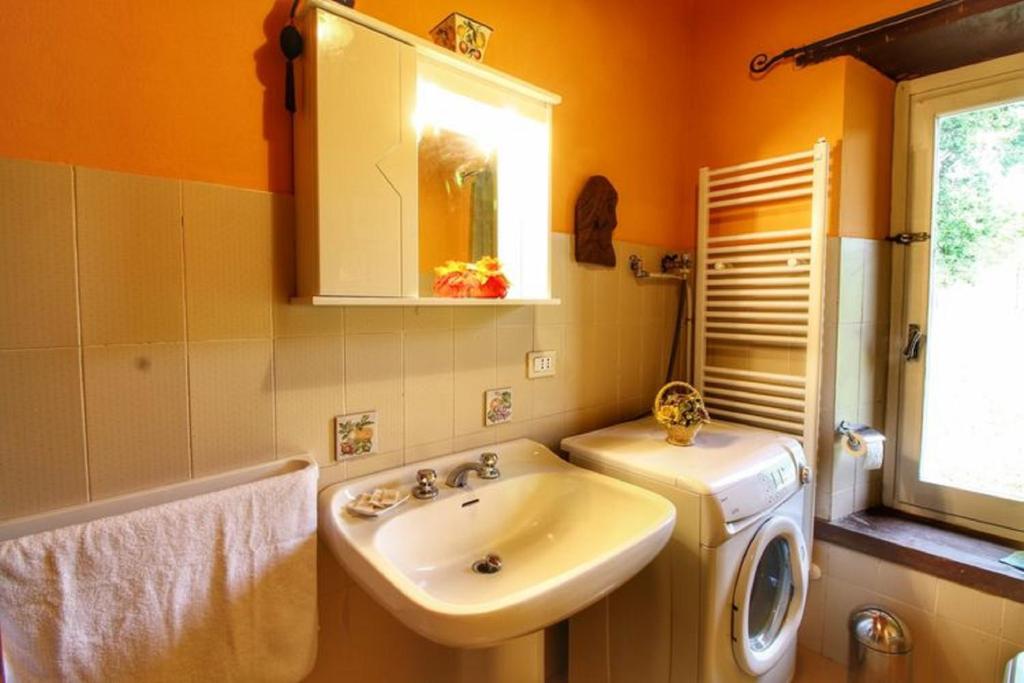 Koupelna v ubytování Casa Vacanza Le Corniole