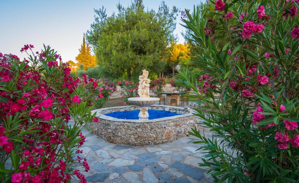 A garden outside Elatia Villa