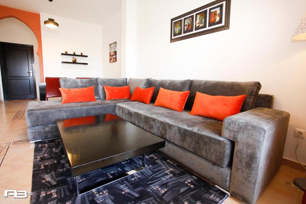 Posezení v ubytování Appartement Résidence Alwaha Saidia