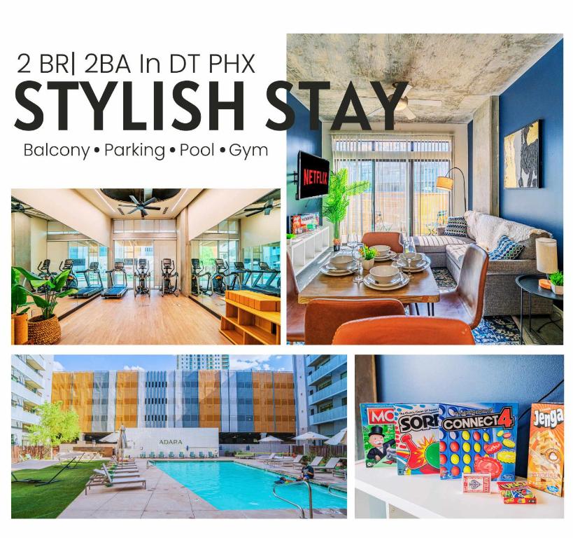 Ảnh trong thư viện ảnh của 2BR Roosevelt Row Gym Pool Parking Sleeps 8 ở Phoenix