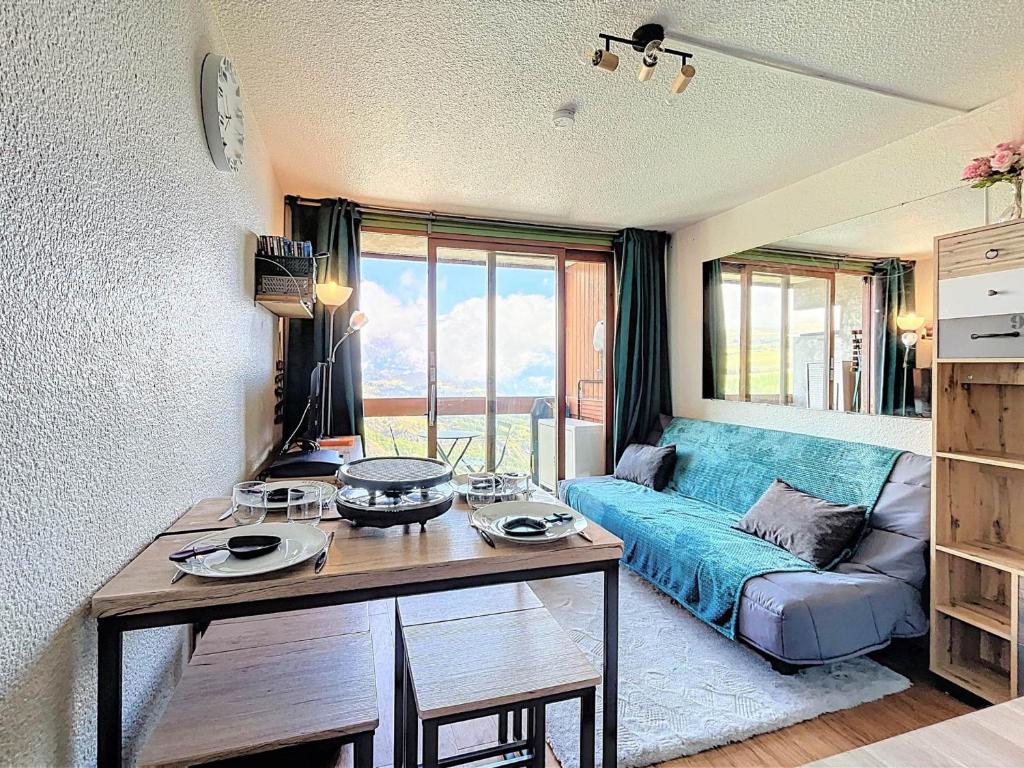 Posezení v ubytování Studio cosy Skis aux pieds Balcon vue montagne - FR-1-267-319