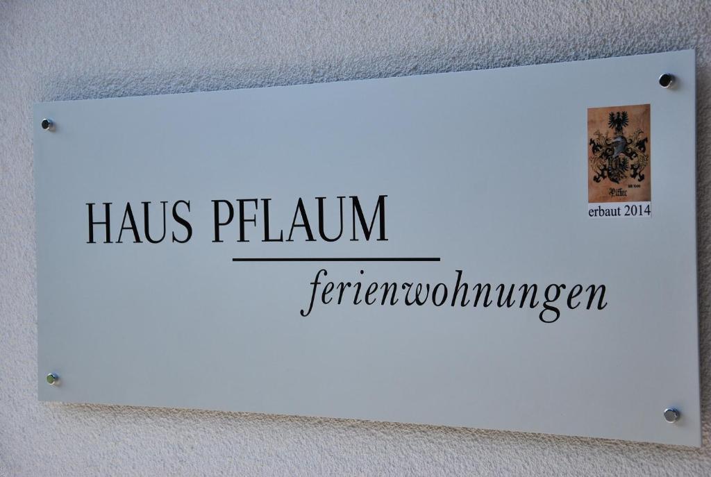 Haus Pflaum tanúsítványa, márkajelzése vagy díja