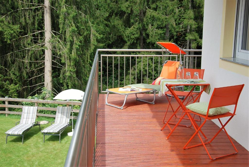 A balcony or terrace at Haus Pflaum