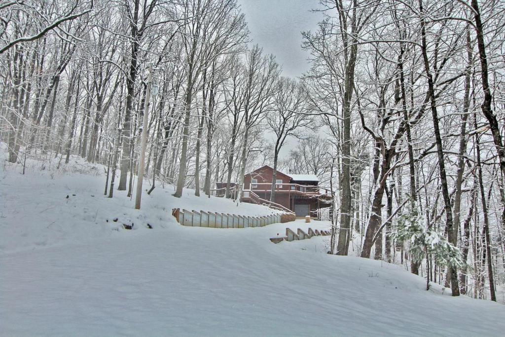 Fantastic Cabin Accommodation for Getaways near Chattahoochee National Forest, Georgia v zimě