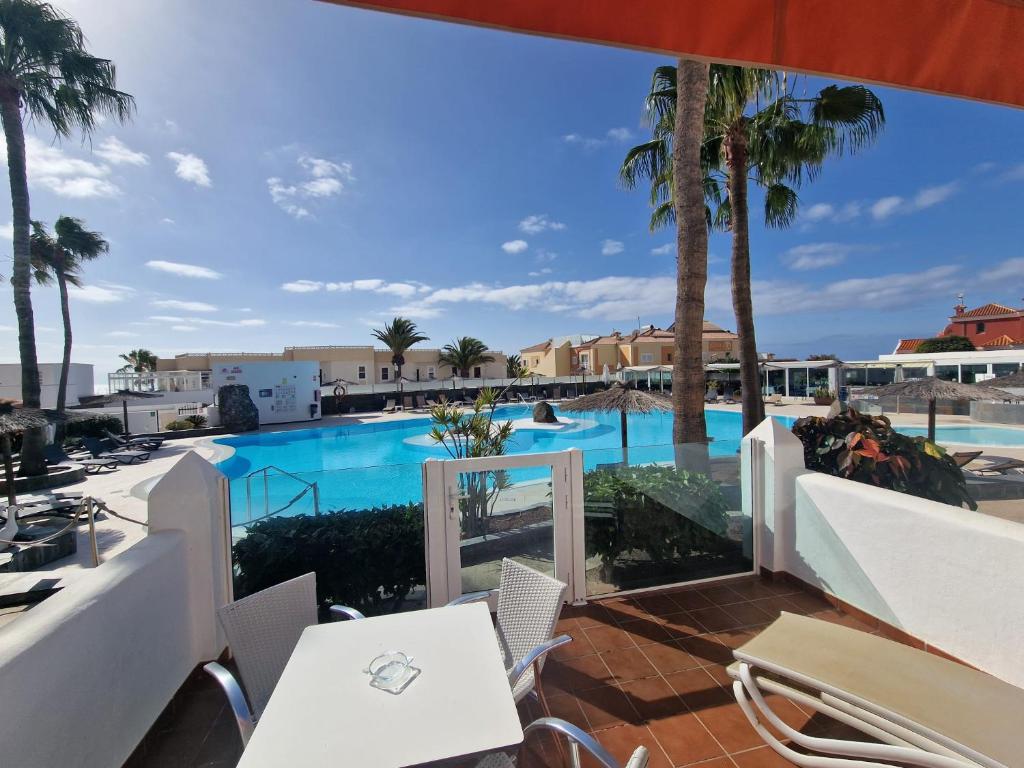 Swimmingpoolen hos eller tæt på Casa Sol de Luxe, Anlage mit beheiztem Pool, strandnah