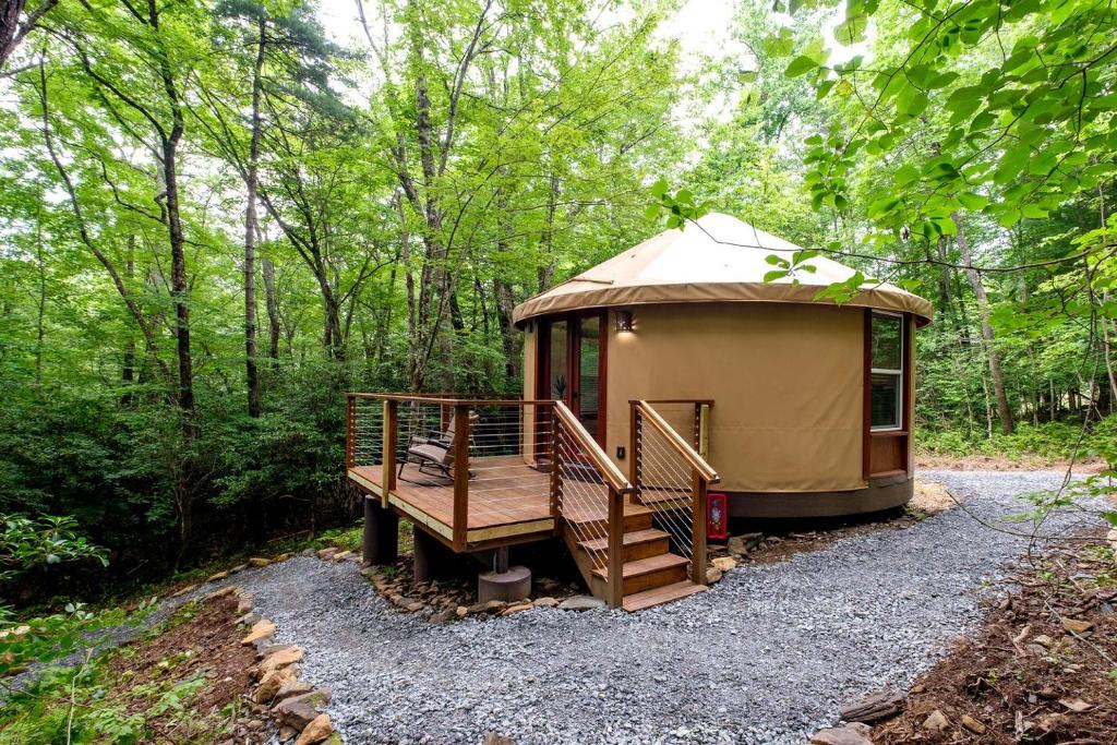 Příroda nedaleko luxury tent
