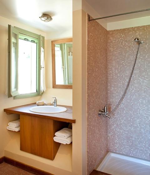 Koupelna v ubytování melivaro villa