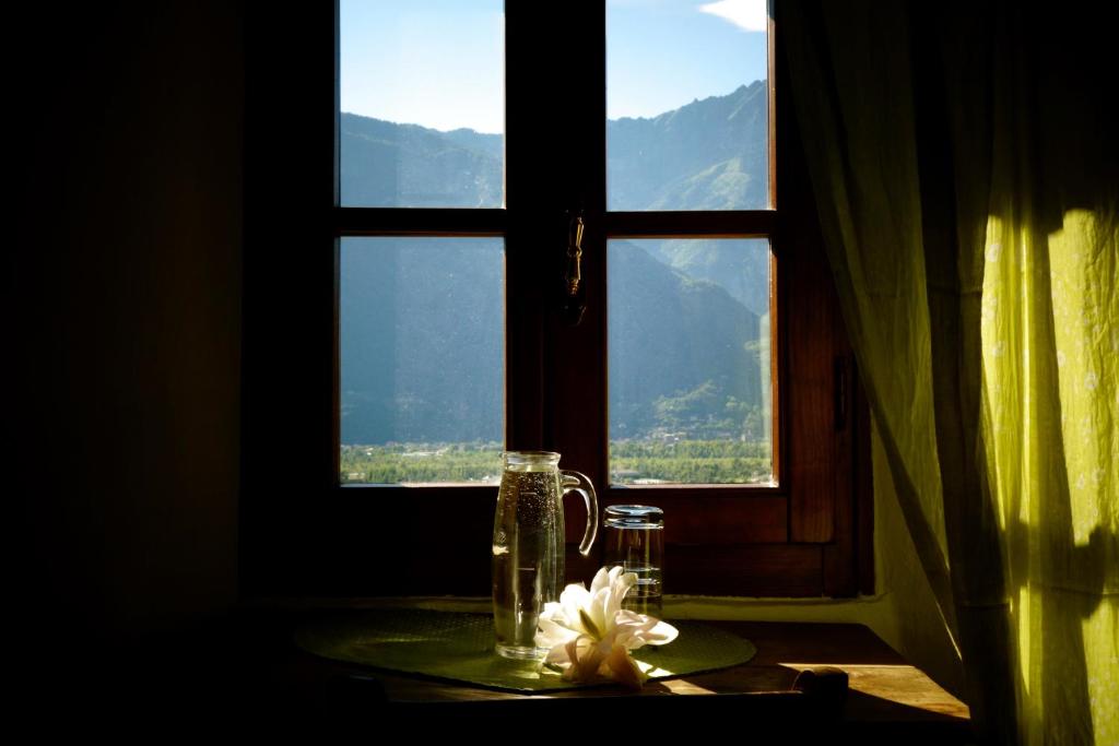 Nespecifikovaný výhled na hory nebo výhled na hory při pohledu z bed and breakfast