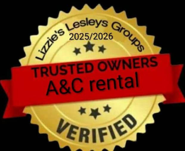 a gold medal with a red ribbon on it at A&C rentals in Skegness
