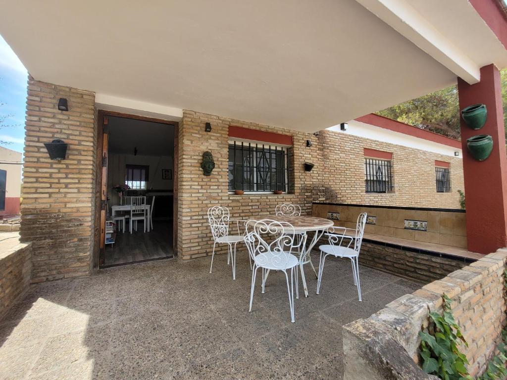 Patio nebo venkovní prostory v ubytování Villa Manolita