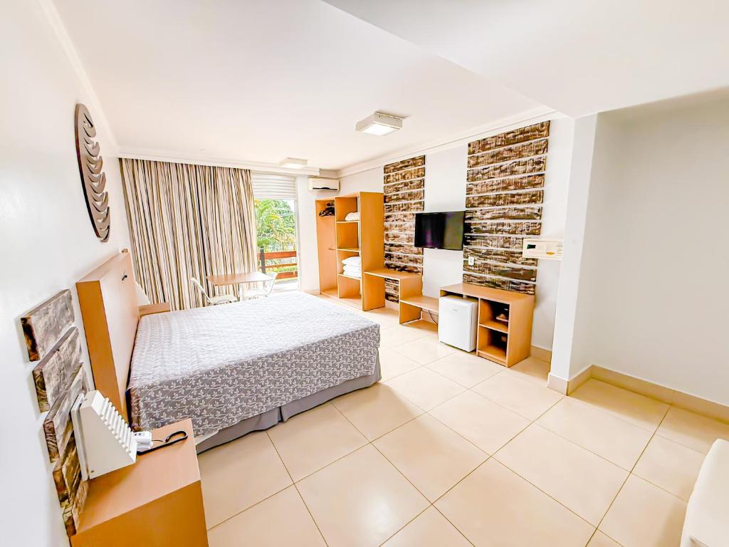 Voodi või voodid majutusasutuse diRoma Thermas direto com o Grupo diRoma com acesso ao Acqua Park e Café da manhã toas