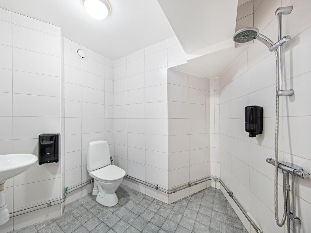 Koupelna v ubytování Mosebacke Hostel