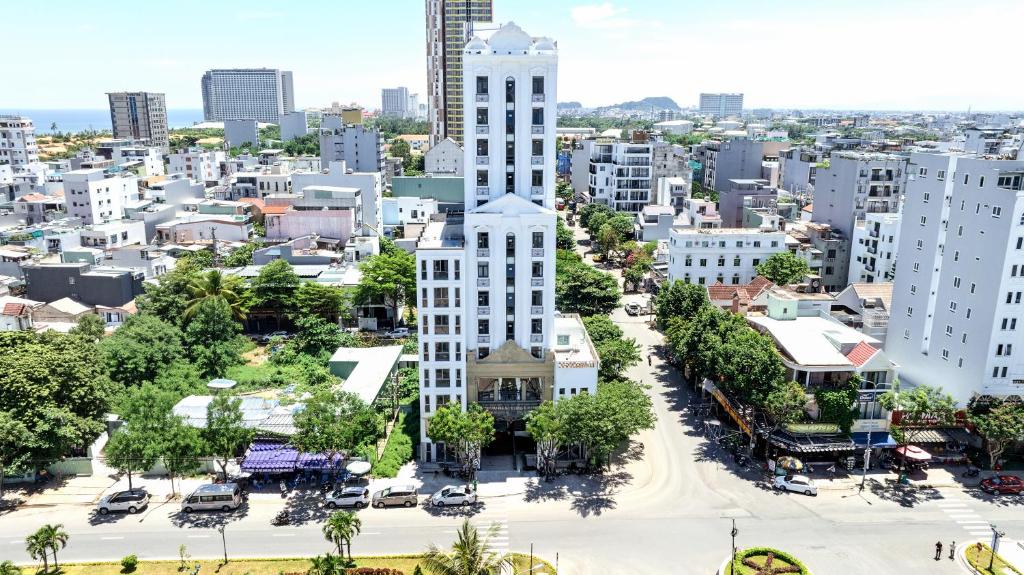 Nespecifikovaný výhled na destinaci Danang nebo výhled na město při pohledu z hotelu