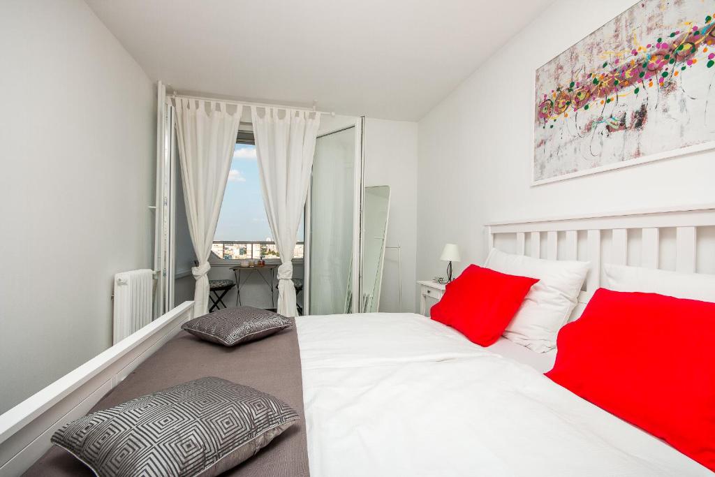 Posteľ alebo postele v izbe v ubytovaní Hendrix Bridge Apartment
